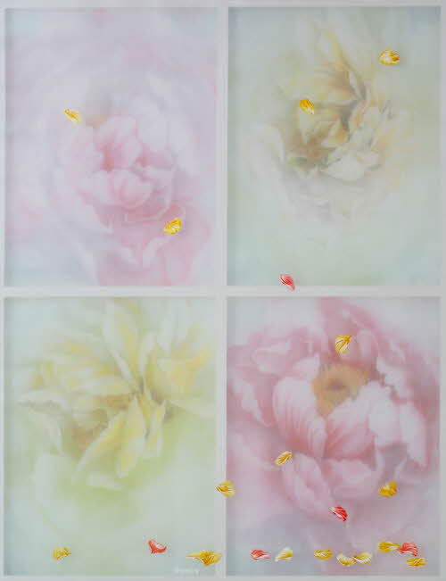 최윤정_Aura09-92_116.7X91cm_Mixed coloring on silk_2009