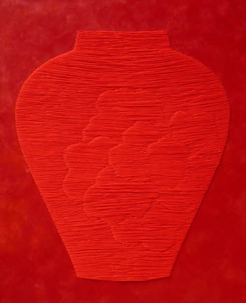 김순철_About Wish 0906_162x130cm_mixed coloring on Korean paper_2009